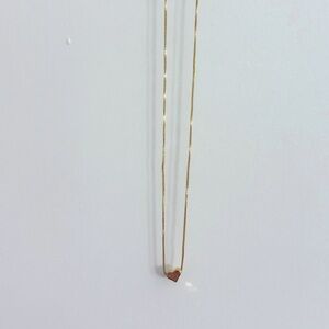 Heart necklace with a adjustable clasp 17.5 in